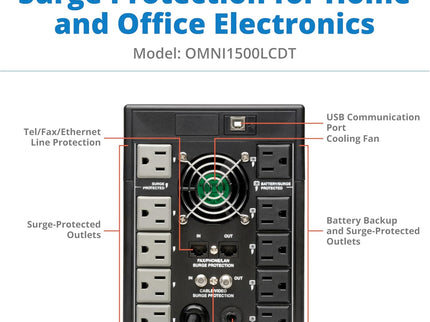 Eaton Tripp Lite series OMNI1500LCDT 1500VA UPS Battery