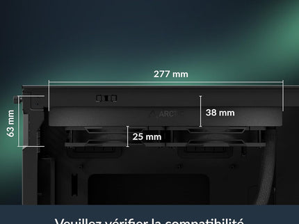 ARCTIC Liquid Freezer III Pro 240 AIO CPU Liquid Cooler – 240mm, 38mm Radiator, VRM Fan, AM5/AM4 & LGA1851/1700 – Black