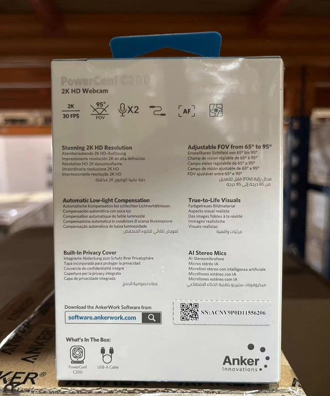 Anker PowerConf C200 – 2K Webcam