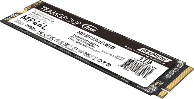 TEAMGROUP MP44L 1TB SLC Cache NVMe 1.4 PCIe Gen 4x4 M.2 2280 Laptop&Desktop SSD (R/W Speed up to 5000/4500MB/s) TM8FPK001T0C101