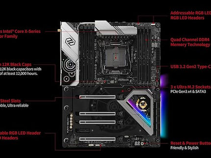 ASRock X299 Taichi CLX LGA2066 ATX Motherboard