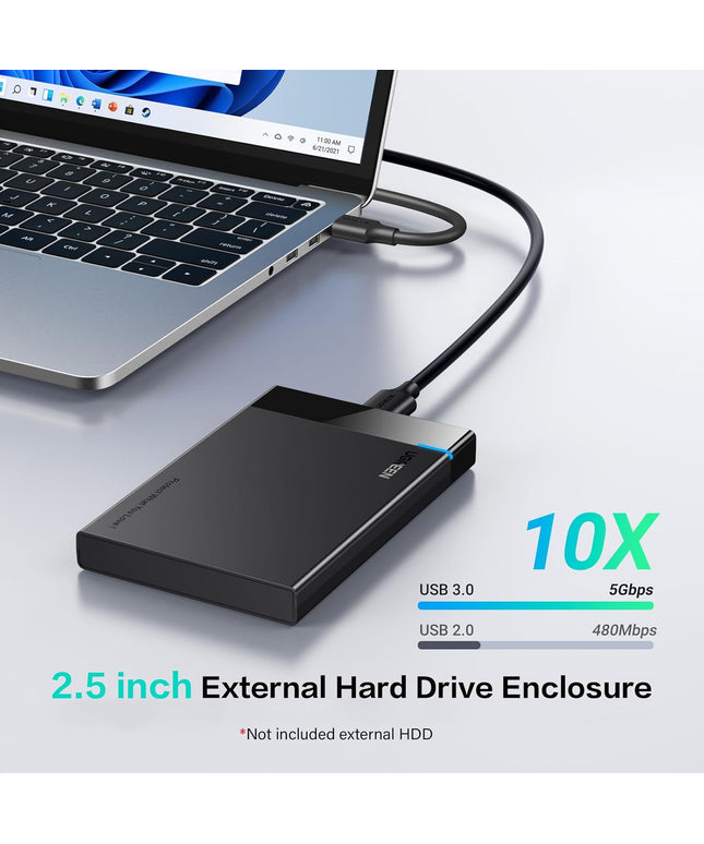 UGREEN 2.5" Hard Drive Enclosure USB 3.0 to SATA III