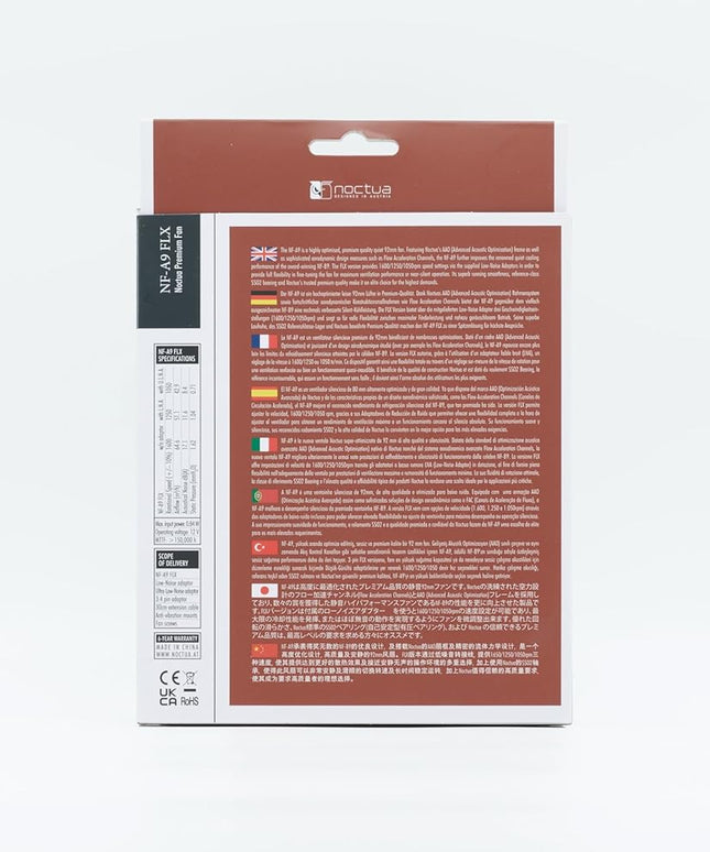 Noctua NF-A9 FLX, Premium Quiet Fan, 3-Pin