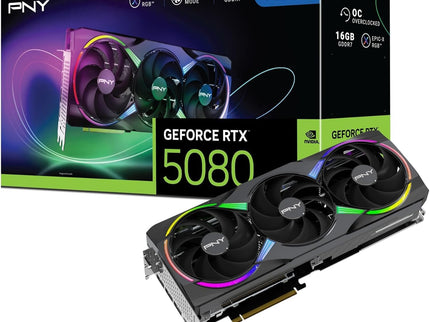 PNY NVIDIA GeForce RTX™ 5080 Epic-X™ ARGB OC Triple Fan