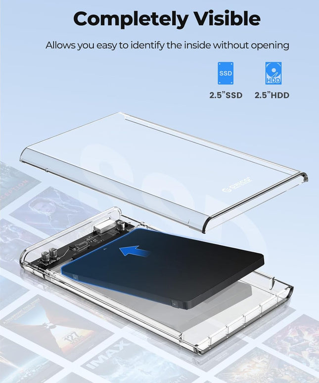 ORICO 2.5'' External Hard Drive Enclosure USB 3.0 to SATA III