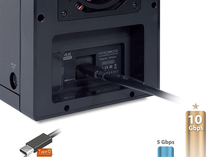 Mediasonic USB 3.2 4 Bay 3.5” SATA Hard Drive