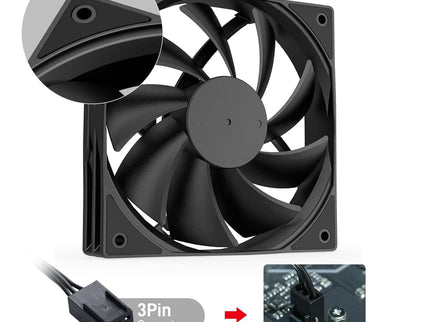 DARKROCK 3-Pack 120mm Case Fans – High Performance