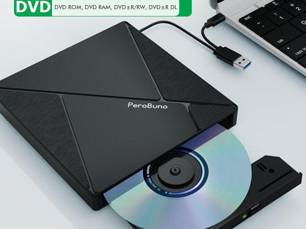 PeroBuno External CD DVD Drive