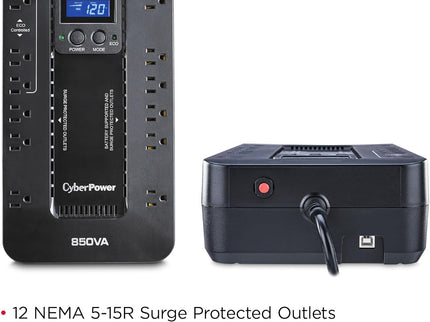 CyberPower EC850LCD Ecologic UPS Battery Backup