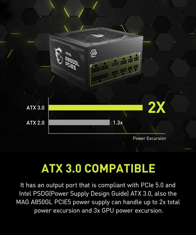 MSI MAG A850GL PCIE 5 & ATX 3.0