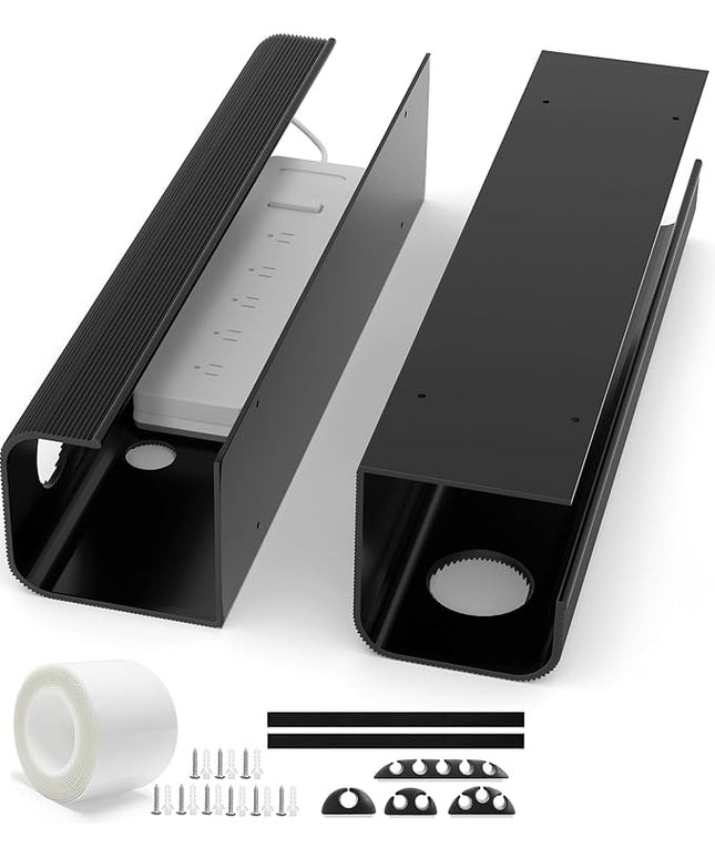 ZhiYo 2-Pack Large Cable Management Tray