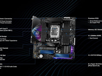 ASRock Intel Core Ultra Phantom Gaming Z890 Riptide