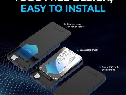 SABRENT 2.5 Inch SATA to USB 3.0 Tool Free External Hard Drive