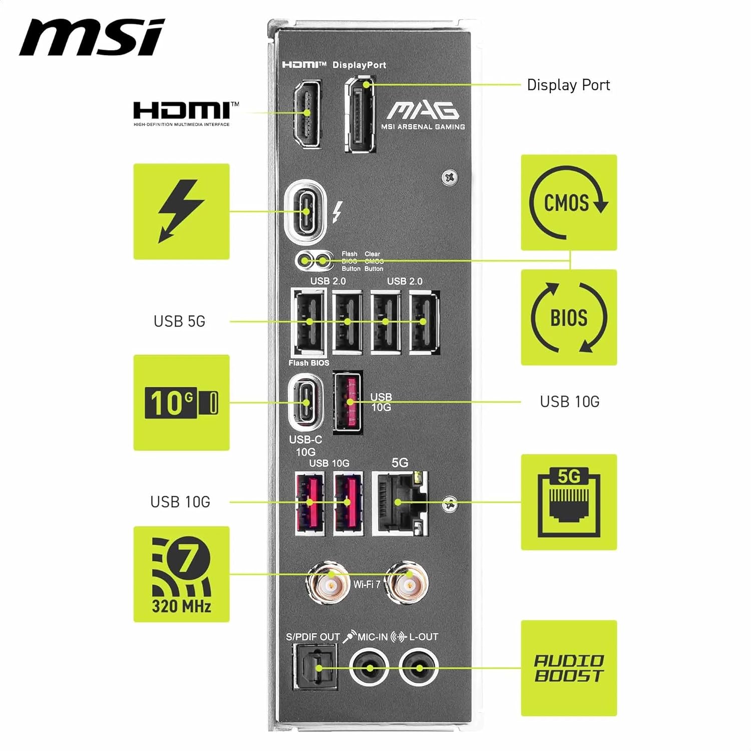 MAG B860M Mortar WiFi Motherboard, mATX - Supports Intel Core Ultra Processors (Series 2), LGA 1851 - DDR5 Memory Boost 9200+ MT/s OC, 1 x PCIe 5.0 x16, 1 x M.2 Gen5, 5G LAN, Wi-Fi 7
