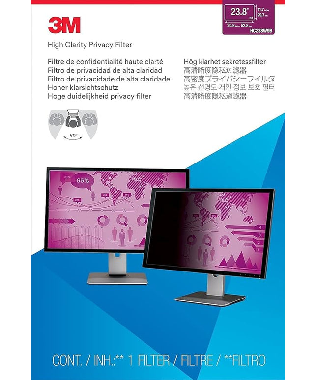 3M Privacy Filter for 23.8 in. Widescreen Monitor