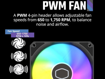 Cooler Master MF120 Lite 120mm 3-Pack Case Fans – aRGB