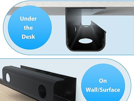 ZhiYo 2-Pack Large Cable Management Tray