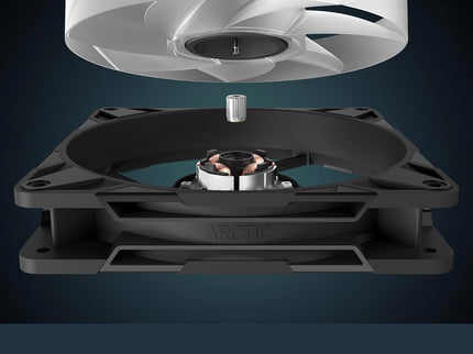 ARCTIC P14 Pro A-RGB 140mm PWM Case Fans – 3-Pack, 400–2500 RPM, 5V Digital RGB, Fluid Dynamic Bearing, 4-Pin – Black