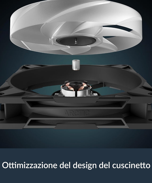 ARCTIC P14 Pro A-RGB 140mm PWM Case Fans – 3-Pack, 400–2500 RPM, 5V Digital RGB, Fluid Dynamic Bearing, 4-Pin – Black