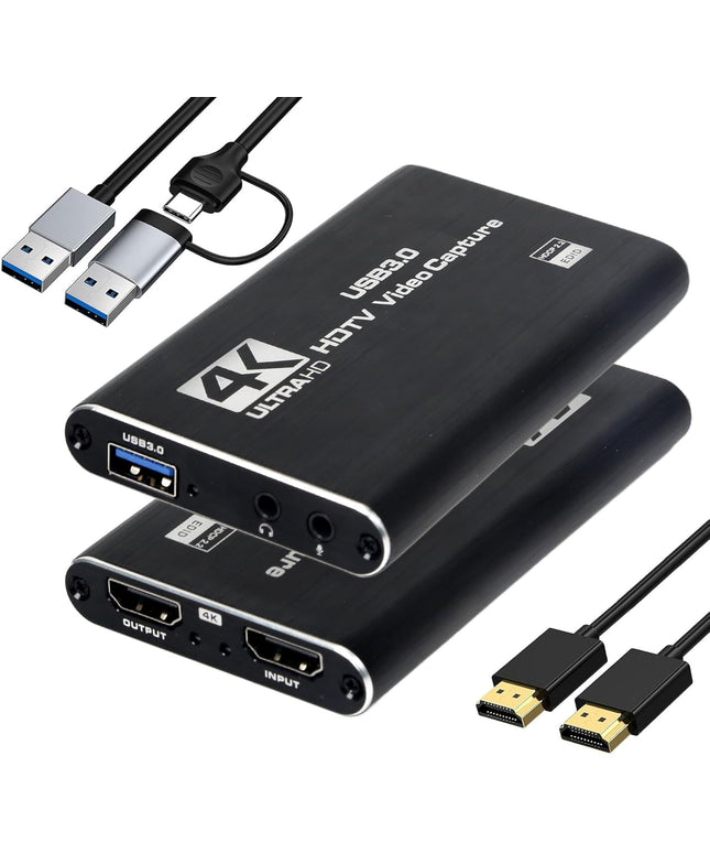 4K HDMI Capture Card for Streaming & Gaming, USB 3.0 Audio Video Capture Device 1080P 60FPS, Low Latency, HDMI Loop Out, Capture Card for PS5, Xbox, Nintendo Switch, PC, Mac, OBS - MSP231
