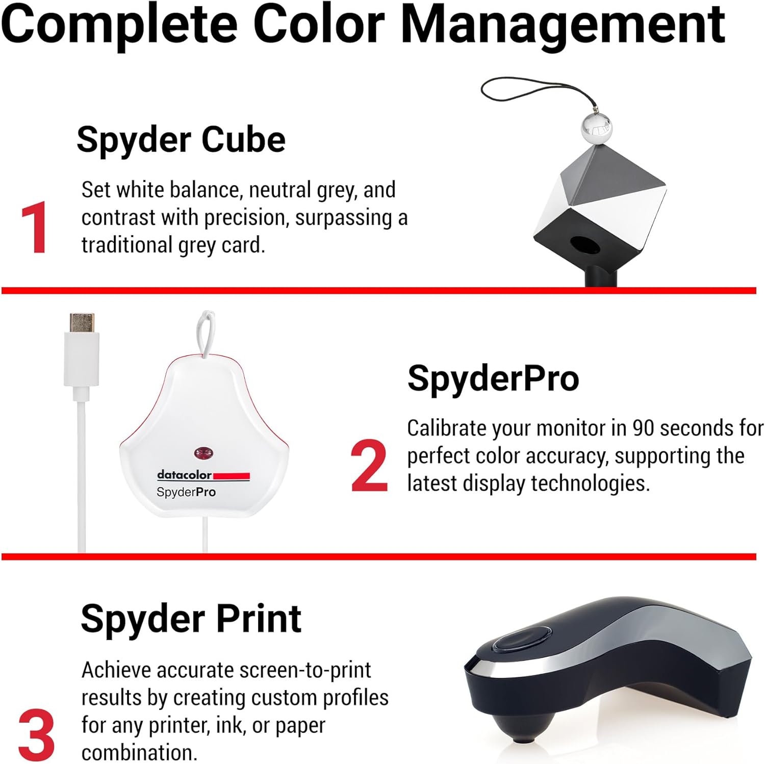 Datacolor Spyder Print Studio: Ultimate Kit for Complete Photo Color Management from Capture Through Editing to Print
