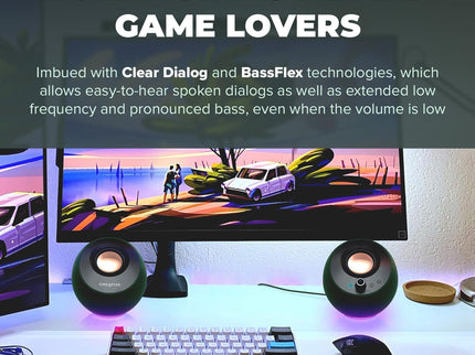 Creative Pebble Pro 2.0 USB-C Computer Speakers