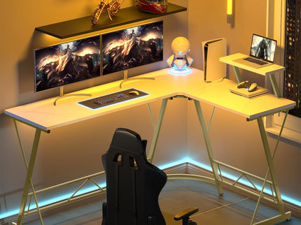 Mr IRONSTONE 63" L-Shaped Gaming Desk