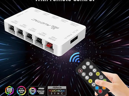 ARGB Controller & PWM Fan Hub with RF Remote