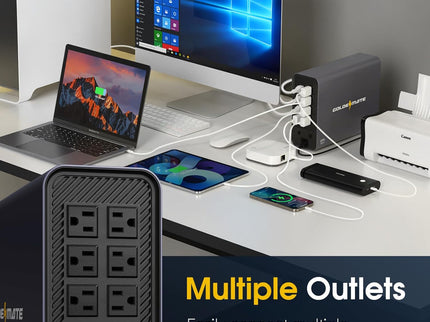 1000VA/600W Lithium UPS Battery Backup