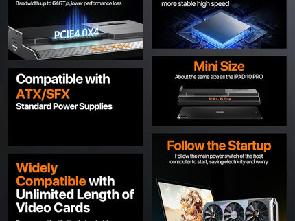 PELADN S-2 External GPU Dock Station