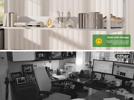 Unikito Reversible L-Shaped Desk – White