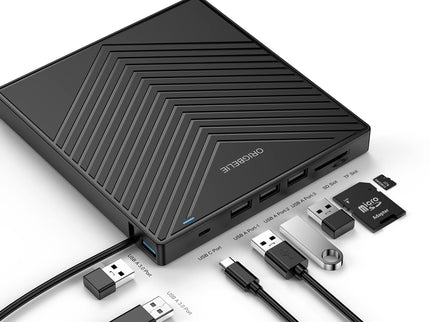 External CD DVD Drive, Ultra Slim CD Burner USB 3.0