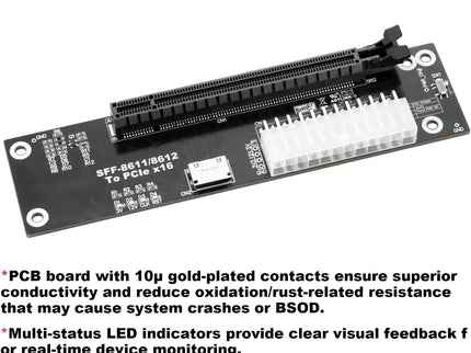 PCIe 4.0 x4 64Gbps Compatible eGPU DOCK