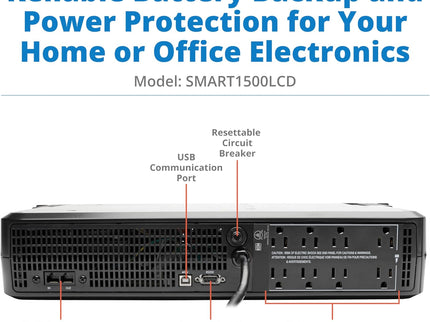 Tripp Lite SMART1500LCD 1500VA Rack Mount UPS