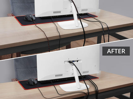 Under Desk Cable Management – 31.5" (2×15.7") J-Channel