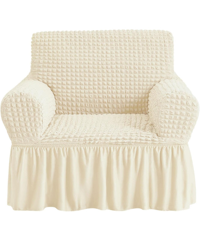 Armchair Slipcover 1 Piece Easy Fitted Sofa Couch and ottoman cover