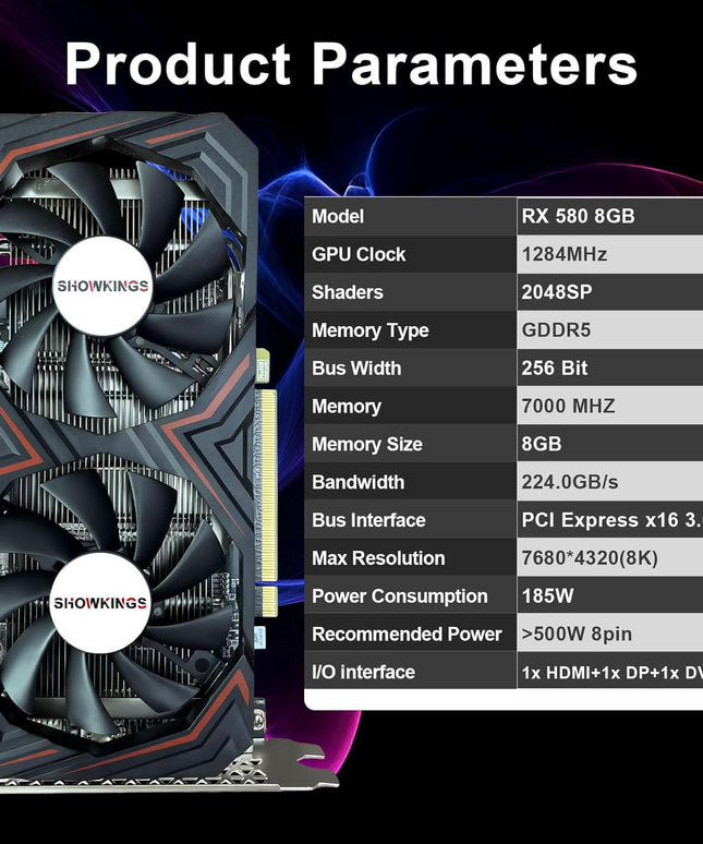 Radeon RX 580 8GB Graphics Card