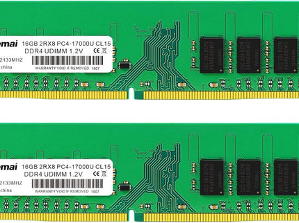 32GB DDR4 17000U PC4 2133 2X16GB UDIMM