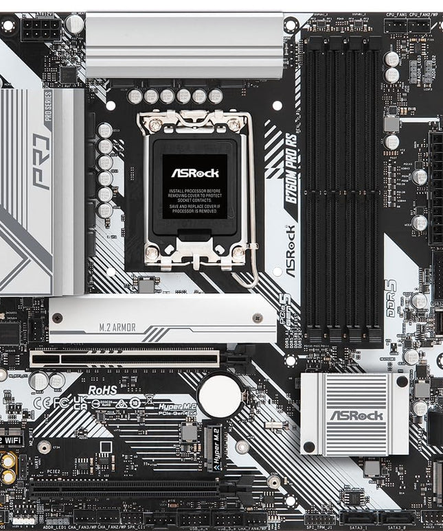 ASRock B760M Pro RS Motherboard DDR5 7200MHz HDMI