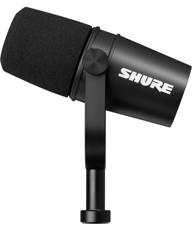 Shure MV7X Dynamic Mic – XLR, Podcast & Vocal Recording, Voice Isolation, Black