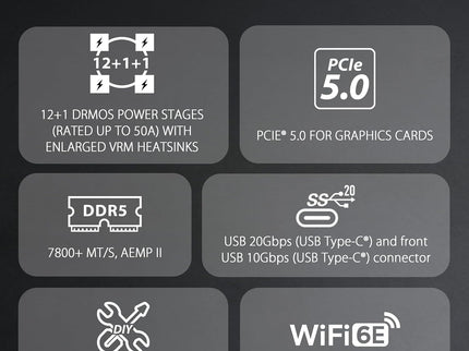 TUF Gaming B760M-PLUS WiFi II Intel B760 LGA 1700 mATX Motherboard