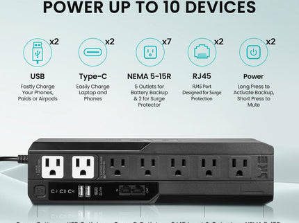 SKE Compact Size 425VA/240W UPS
