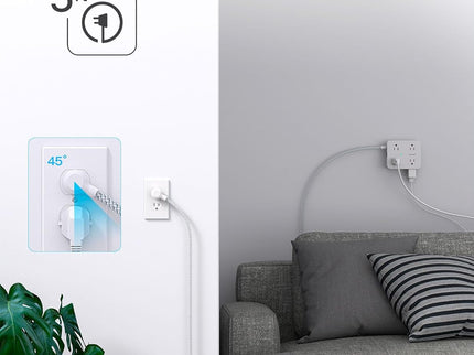 Surge Protector Power Strip - HANYCONY 8 Outlets 4 USB