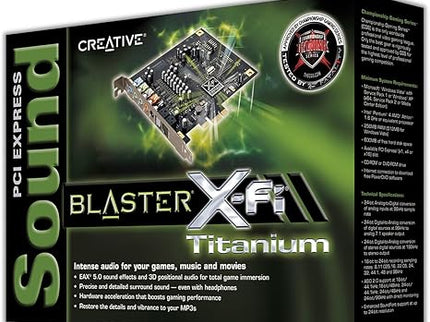Creative Labs SB0880 PCI Express Sound Blaster X-Fi Titanium Sound Card