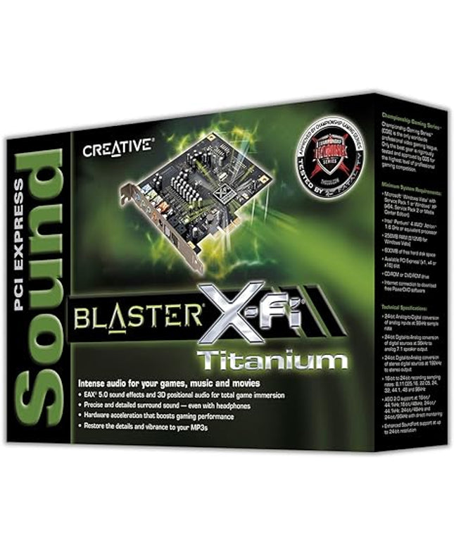 Creative Labs SB0880 PCI Express Sound Blaster X-Fi Titanium Sound Card