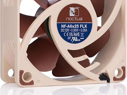 Noctua NF-A6x25 FLX, Premium Quiet Fan, 3-Pin