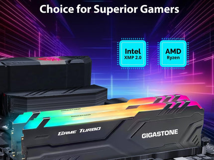 【RGB DDR4 RAM】GIGASTONE Game TURBO 32GB Kit
