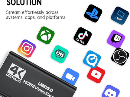 4K HDMI Capture Card for Streaming
