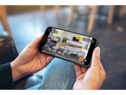 Eve Wireless Indoor Plug-in Smart Security Camera with Night Vision 2-way Audio Built-in microphone and speakers Black