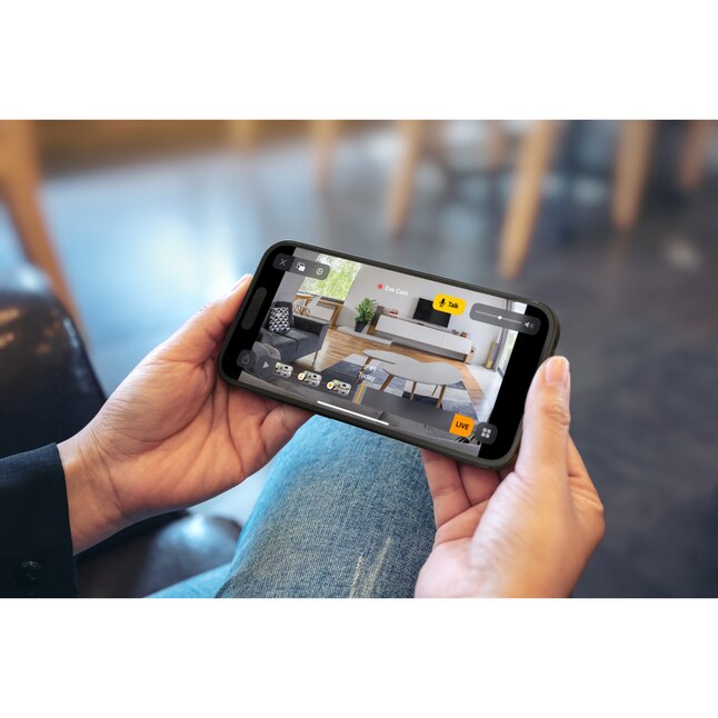 Eve Wireless Indoor Plug-in Smart Security Camera with Night Vision 2-way Audio Built-in microphone and speakers Black